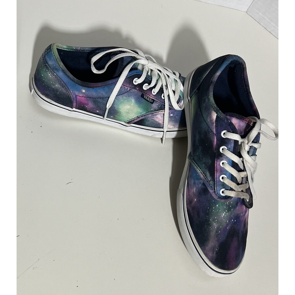 Vans Women's Athletic Low Tops Skate Shoes Cosmic Star Galaxy Size 8